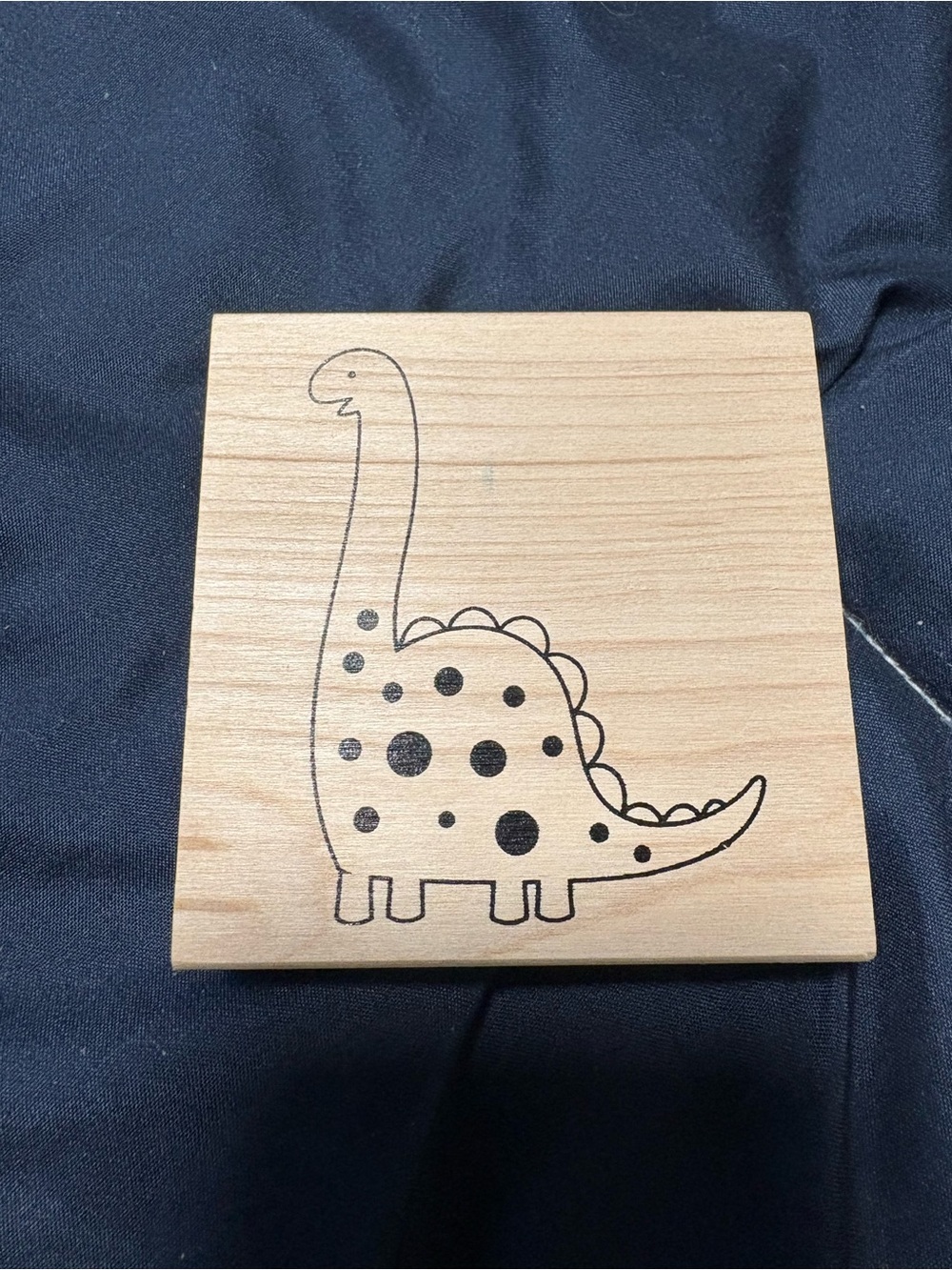 Stamp Black Dinosaur Illustration